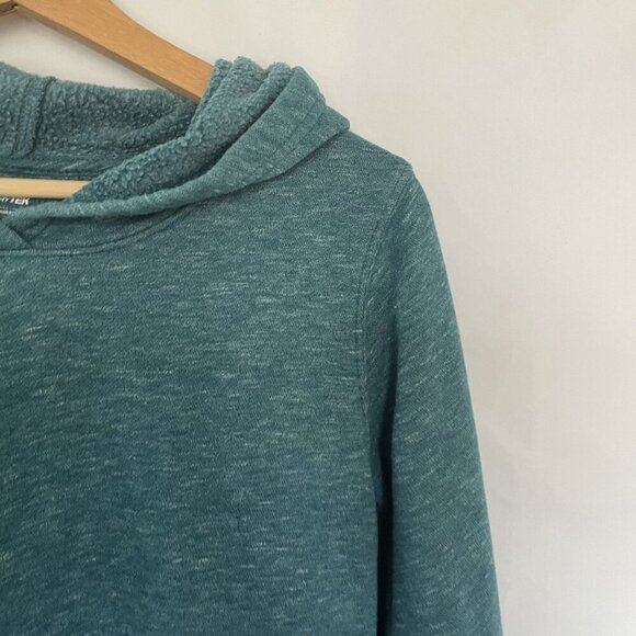 Tek Gear Teal DryTek Hooded Long Sleeve Tunic Sweatshirt M women's athletic - Picture 2 of 7